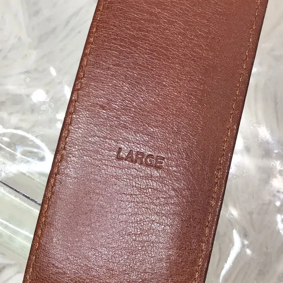 Coach Vintage Brown Leather Belt 8500 L Solid Brass Buckle Handcrafted - Picture 6 of 10